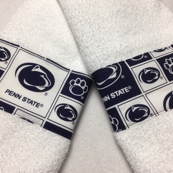 Penn Football Hand Towel Set / Penn Bath towels/ Combo
