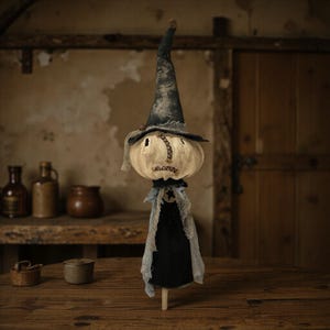 Primitive Witch Poke: Halloween Decor, Fall Decor, Witch on a Stick