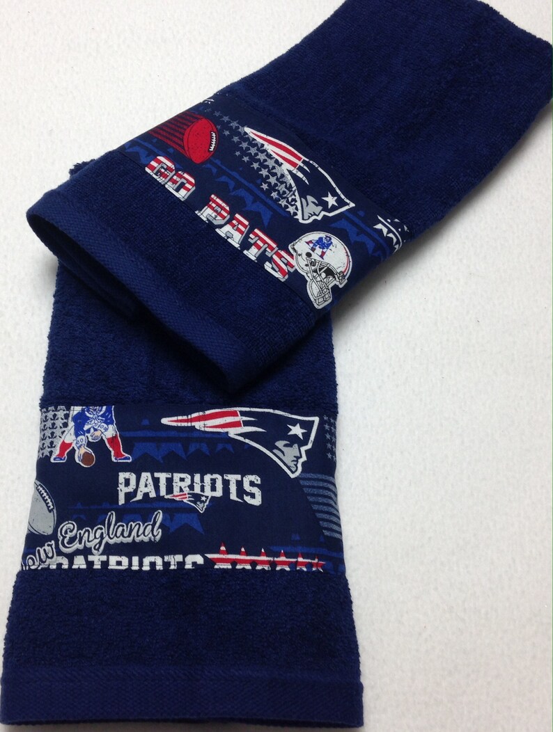 NFL New England Patriots Hand Towel Set Etsy