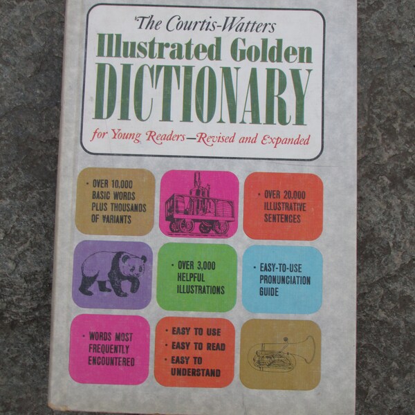 The Courtis-Watters Illustrated Golden Dictionary For Young Readers Book 1965 Reference Book