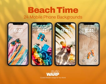 Beach Time Series: Splash into Summer with 24 Vibrant iPhone Lock Screen Wallpapers, Surf-Inspired Design, and Sand-Kissed Aesthetic! iOS 17