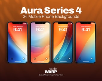 Aura Series 4: 24 Phone wallpapers, high resolution, iOS, Aesthetic Wallpaper, abstract, Digital Download, iPhone 15 pro, lock screen, aura