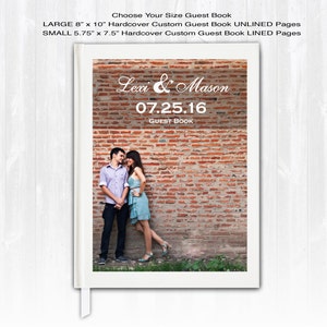 Photo Wedding Guest Book Custom Guest Book Personalized Guest book Wedding Guestbook Shower Guest Book Wedding Memory Book Wedding Notebook