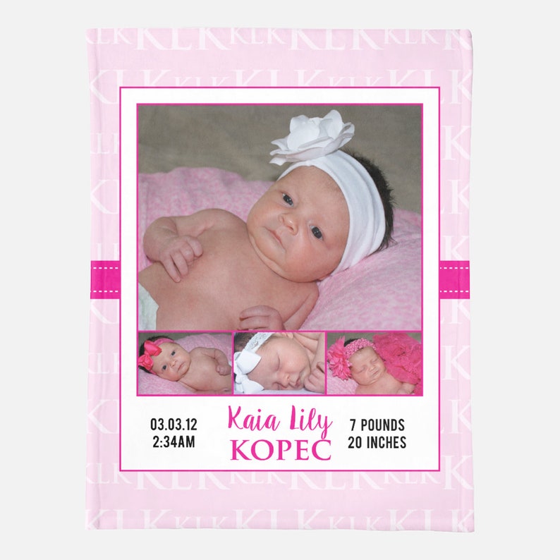 Photo Baby Blanket Custom Baby Blanket Custom Photo Baby Blanket Custom Baby Swaddle New Baby Photo Gift Custom Baby Gift Personalized Baby image 2