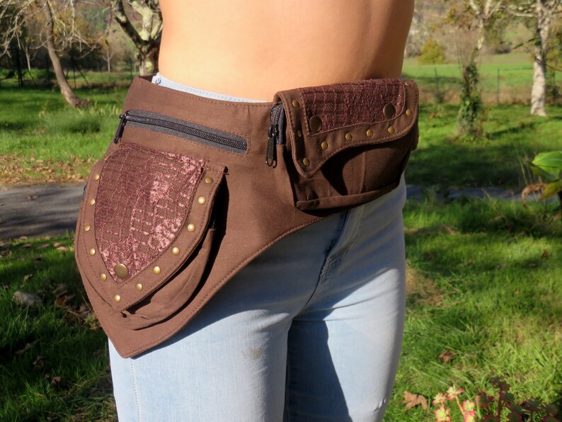 Festival Hip Bag Utility Belt Waist Bag in cotton canvas Etsy