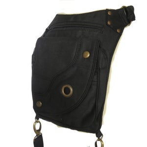 Hip Bag , Pocket Belt , Festival Utility Belt in Cotton Canvas , Circle ...