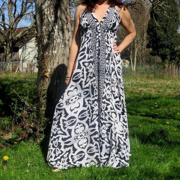 Robe Ethnique Soie Longue