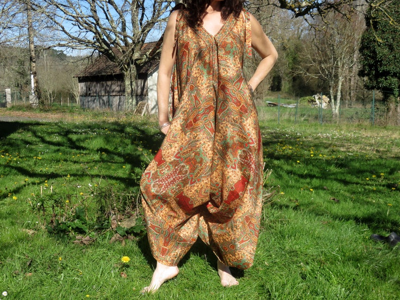 Harem Jumpsuit Combinaison Femme image 1