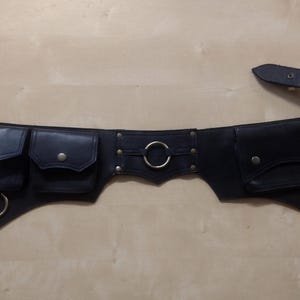 leather pocket belt