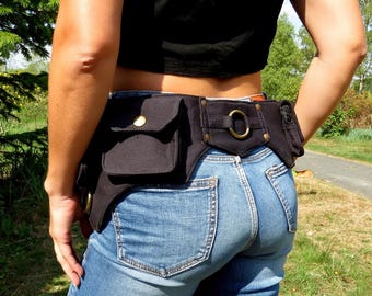 Festival Utility Belt ,  Pocket Belt   -  Ring Model XS - M