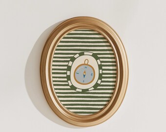 Kompass Wandkunst: Entdecke Kinderzimmer Kunstdruck Moderne Kinder Deko (Digitaler Download)