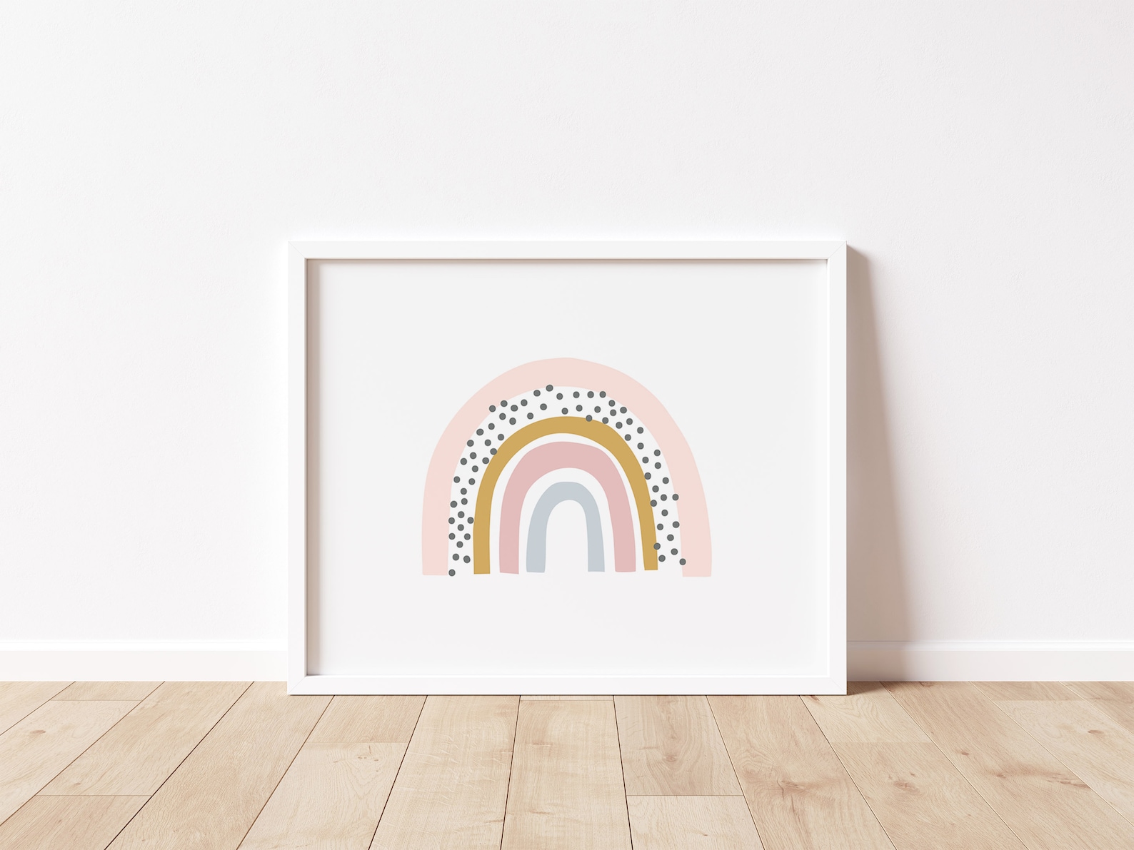 Rainbow Print / Modern Rainbow Wall Art for Girls Bedroom / Etsy 日本