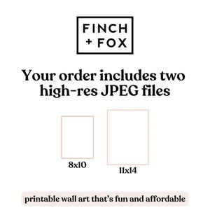 Peut inclure: T&eacute;l&eacute;chargement num&eacute;rique de deux fichiers JPEG haute r&eacute;solution pour l'impression d'art mural. Les fichiers sont pour des impressions de 20,3 x 25,4 cm et 27,9 x 35,6 cm. Le texte sur l'image indique "Votre commande comprend deux fichiers JPEG haute r&eacute;solution".