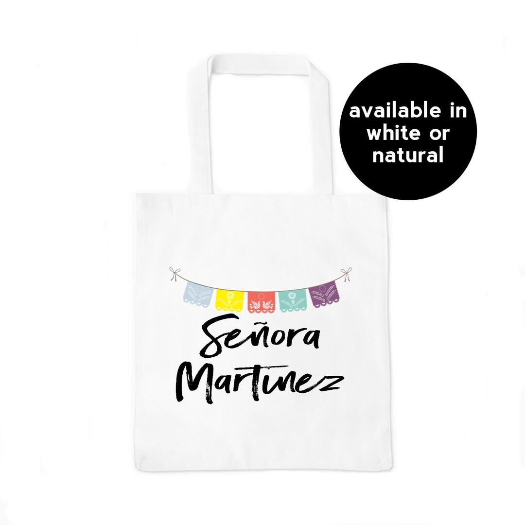 Personalized Teacher Tote Bag Monogrammed Teacher Appreciation Gift ...