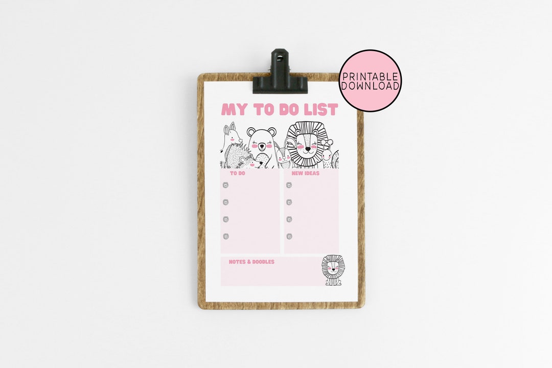 My to Do List Weekly Calendar • cute Woodland Animals Girls Planner ...