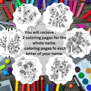 Personalized Custom Name Coloring Sheet | Printable Coloring Pages ...