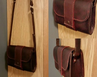Leather purse - hand stiched