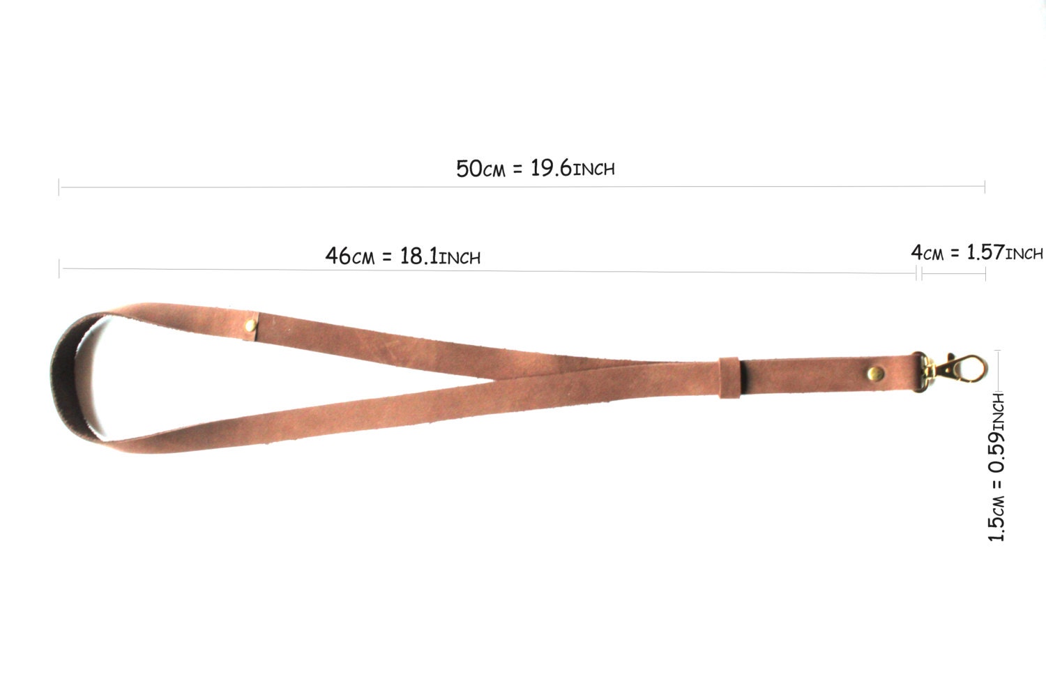 Leather Lanyard Key Ring Lanyard Bronze Key Ring Lanyard Etsy