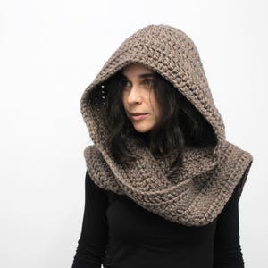 WINTER Sale==lower Price Hooded Scarf Scoodie Oatmeal Chunky