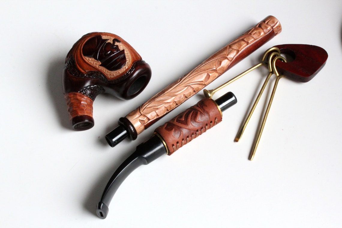 LONG Churchwarden Smoking pipe. Tobacco pipe. pipes for Etsy