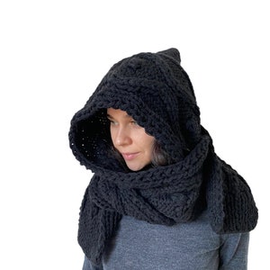 hooded scarf