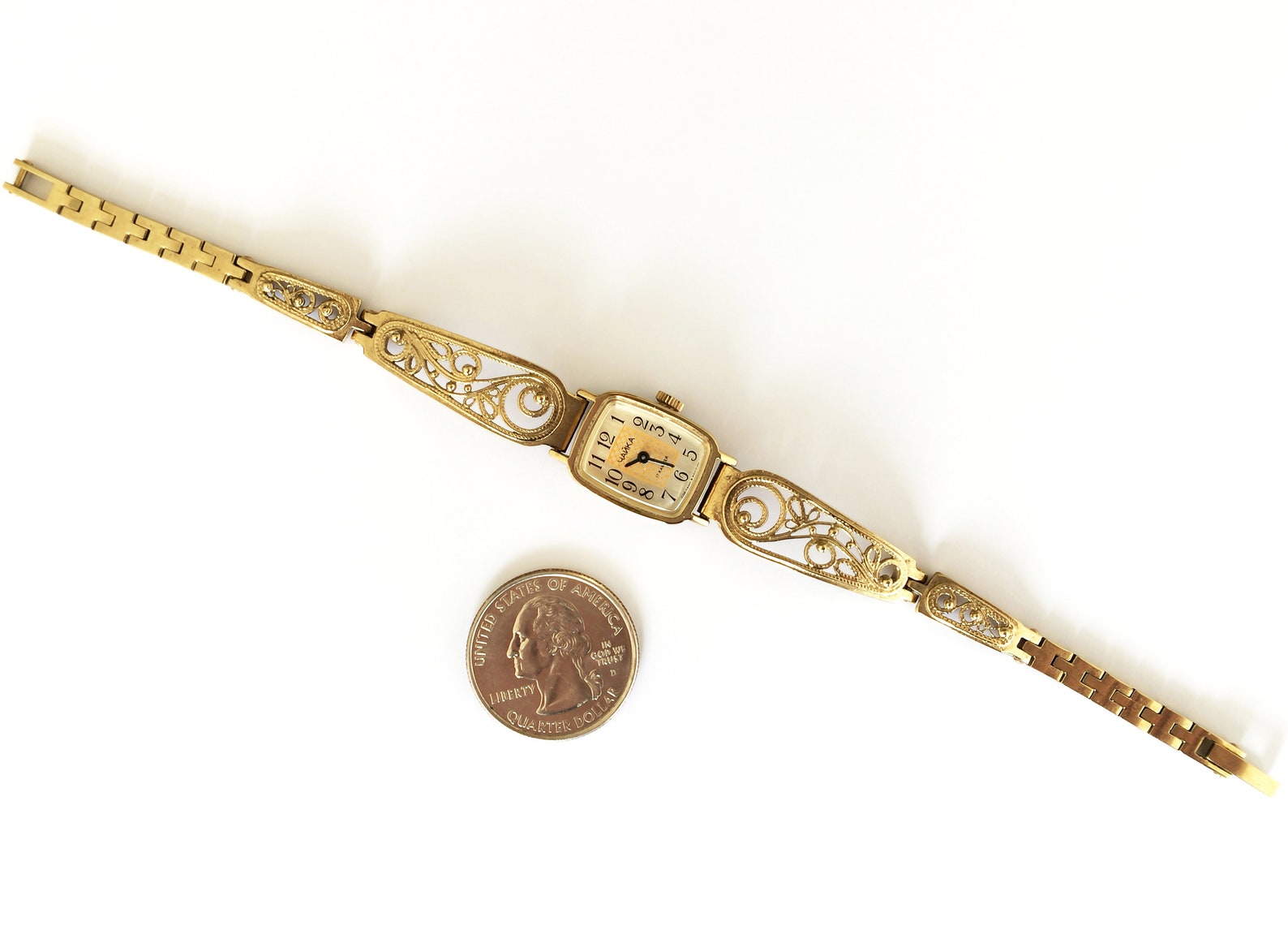 Gold vintage watch. Women's watch Women's soviet Etsy