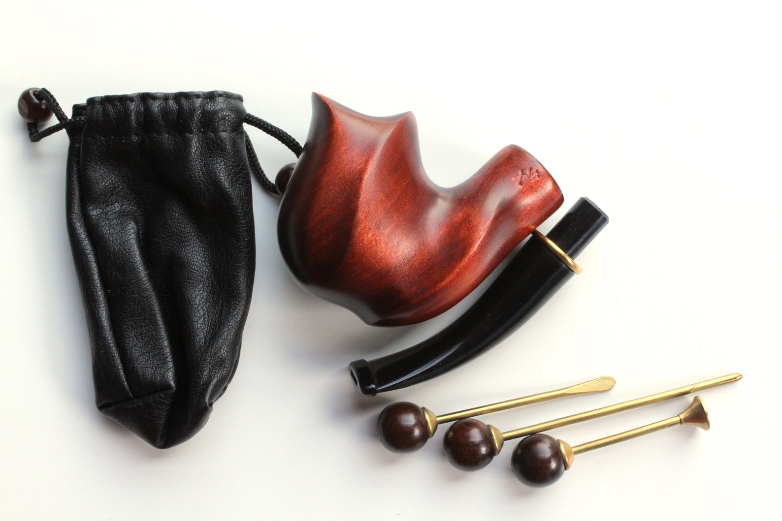 Smoking pipe kit Tobacco pipe with tamper and cleaning tool. Etsy