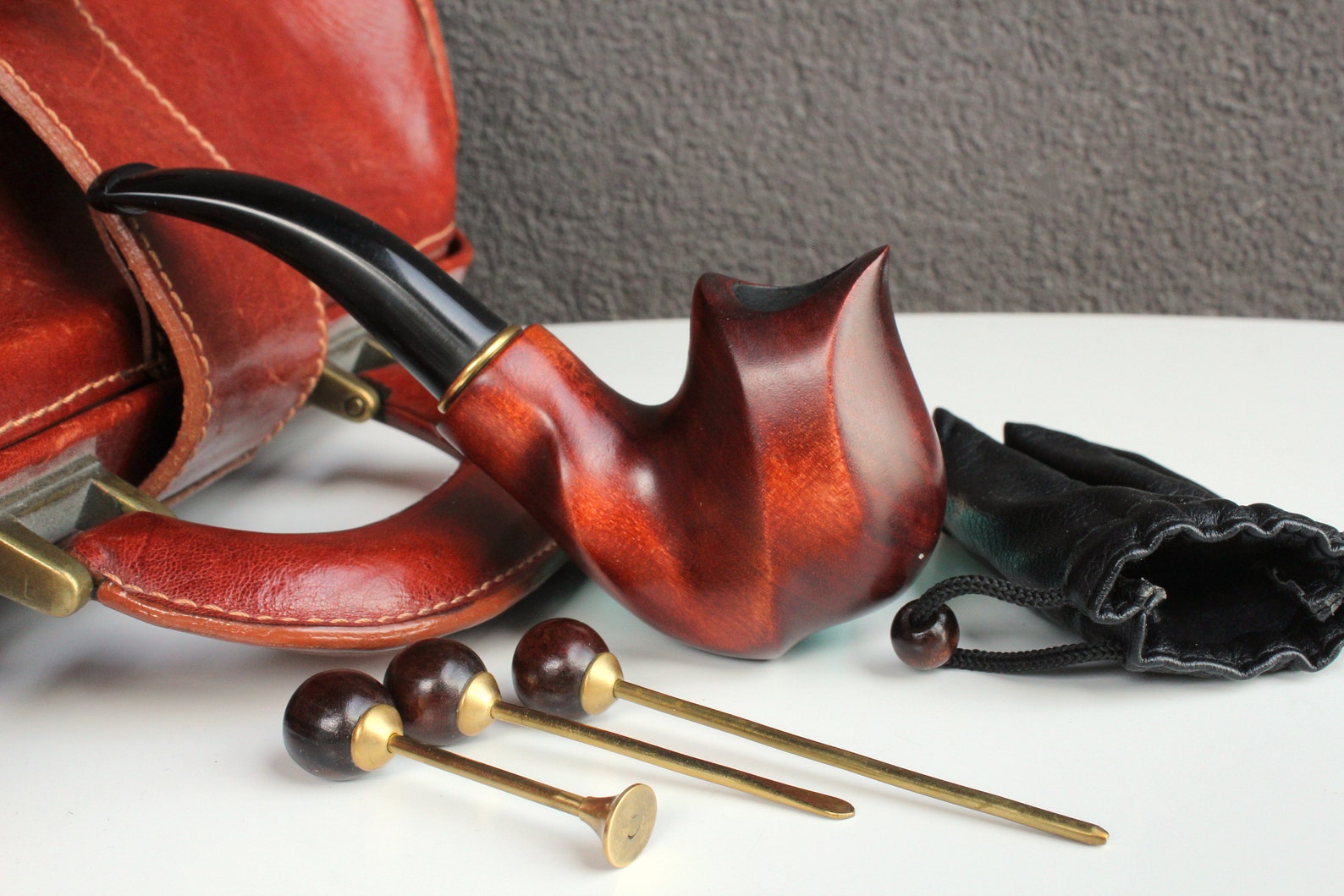 Smoking pipe kit Tobacco pipe with tamper and cleaning tool. Etsy