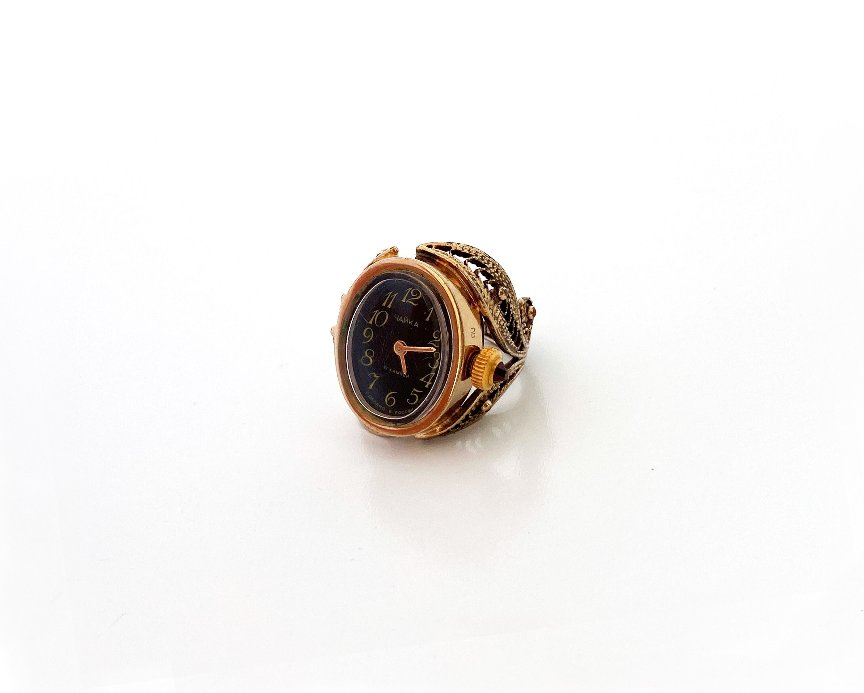 Womens Watches Ring Watch Finger Ring Soviet Russian Watch | Etsy UK