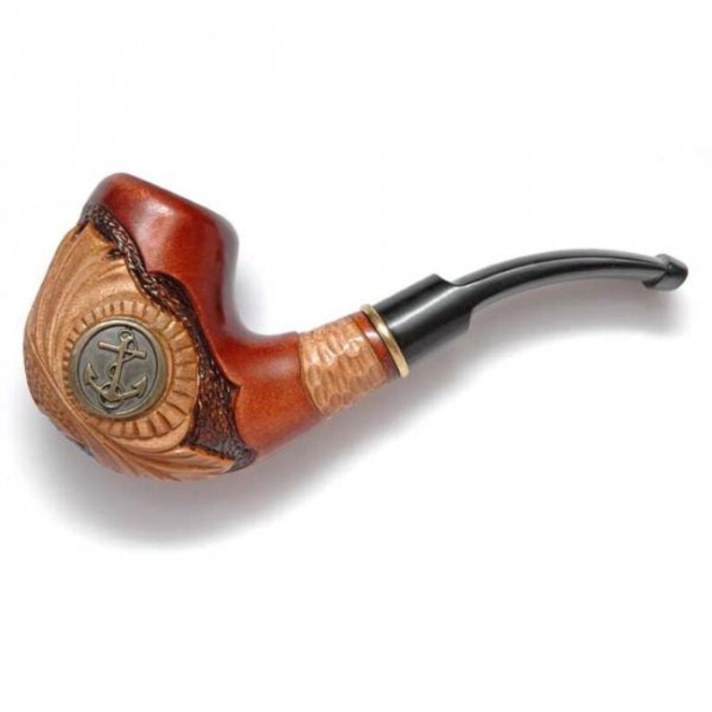 Handcarved Smoking Pipe Anchor Tobacco Pipes Smoking Etsy
