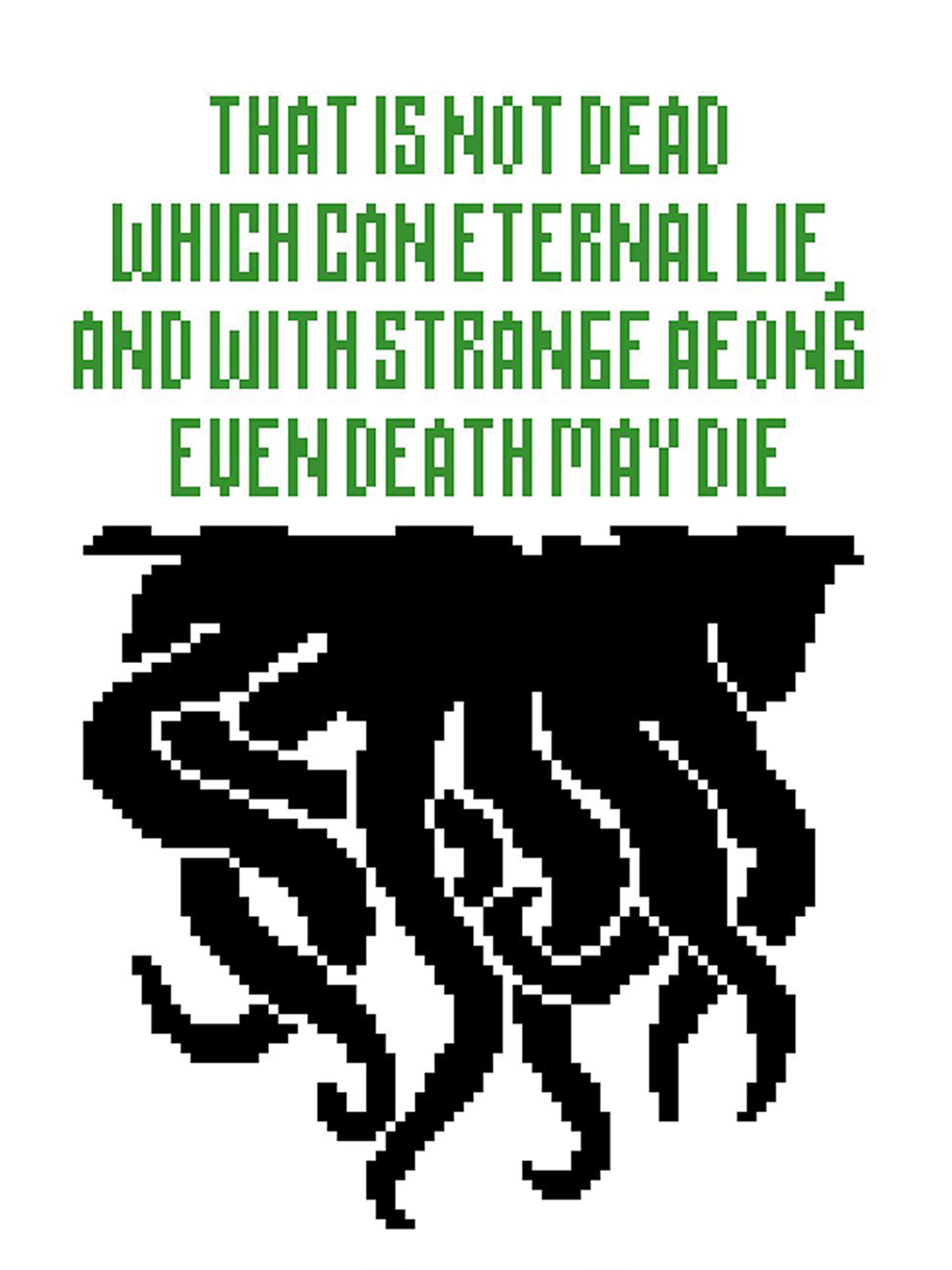 H.P. Lovecraft Cross Stitch PDF Pattern | Etsy
