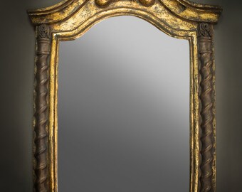 Colección MIRROR - Espejos de pared decorativos de mediados de siglo en madera tallada