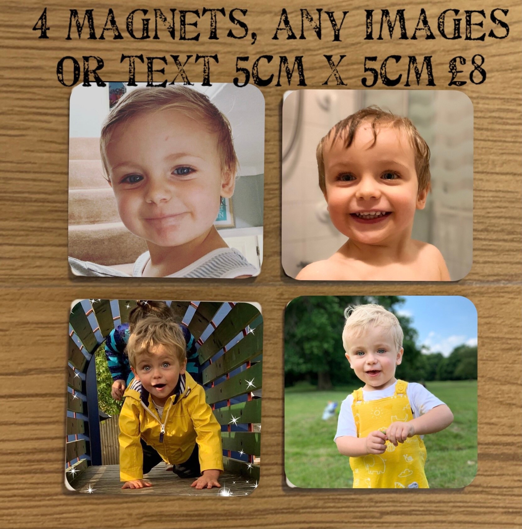 Fridge Magnets 5cm X 5cm Set of 4 - Etsy