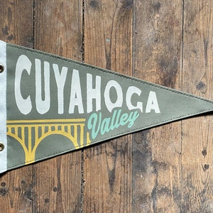 Cuyahoga Valley National Park (CVNP) Bridge Canvas Pennant