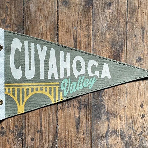 Cuyahoga Valley National Park (CVNP) Bridge Canvas Pennant