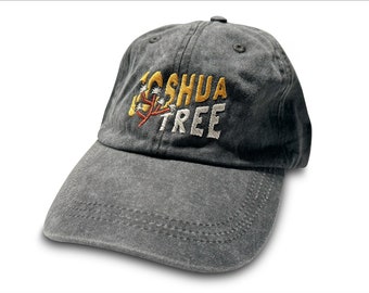 Joshua Tree National Park Black Stone Washed Hat