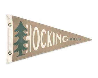 Hocking Hills State Park Canvas Pennant