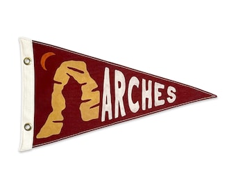 Arches National Park Canvas Pennant