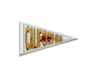 California Felt Iron-On Pennant Patch
