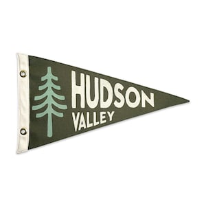 Hudson Valley New York Canvas Pennant