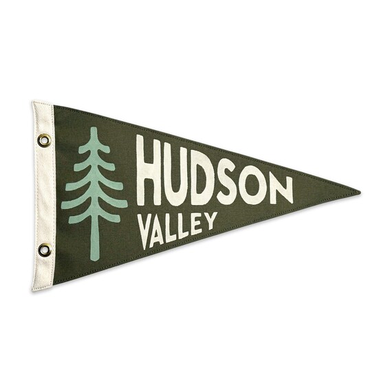 Hudson Valley New York Canvas Pennant