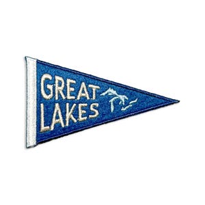Great Lakes Felt Iron-On Pennant Patch
