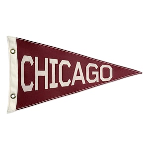 Chicago Vintage-Inspired Canvas Pennant