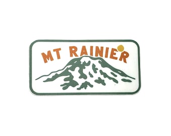 Mount Rainier National Park 3" Speckled Sticker - Weather Resistant Vinyl