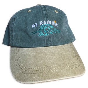 Mount Rainier National Park Stone Washed Dad Hat