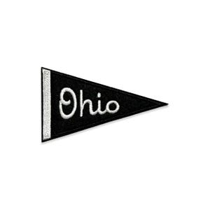 Ohio Script Felt Iron-On Pennant Patch