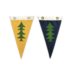 Wild Northland Tree Vintage-Inspired Canvas Mini Pennant