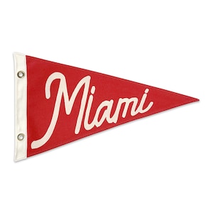 Bandera de lona estilo vintage de Miami