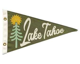 Lake Tahoe Park Canvas Pennant