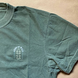 Keep it Wild / Embroidered Heavyweight Short Sleeve T-Shirt